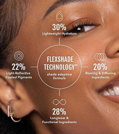 Foundation + Brush Bundle (Medium) | Seamless Blending Duo for a Flawless, Skin-Like Finish | Vegan, Cruelty-Free, Fragrance-Free