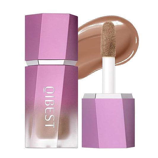 Soft Liquid Contour Stick, Face Bronzer With Built-in Sponge Tip, Cool Toned for Women and Girls, Lightweight Blendable Cream Makeup, 06 Brown