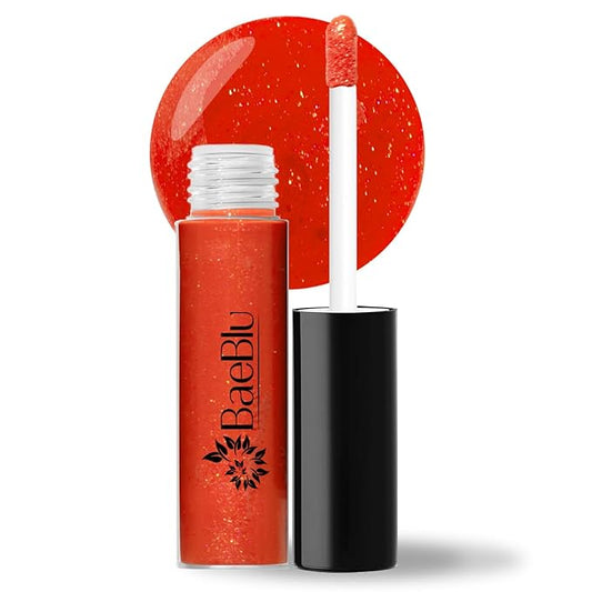 Organic Vegan Lip Gloss, 100% Natural Non-Toxic Moisturizing Ingredients, Poppy