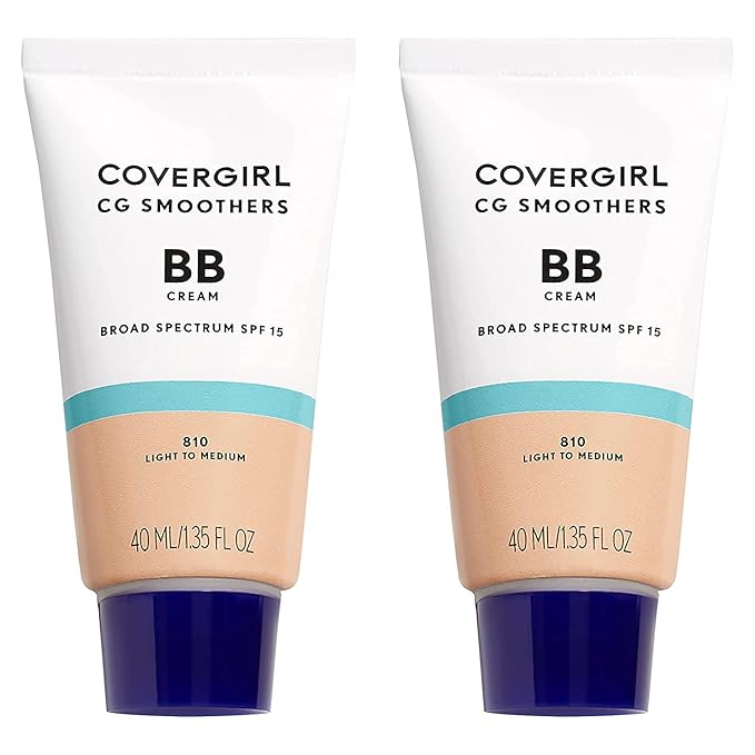COVERGIRL Smoothers Lightweight Bb Cream With Spf 15, 810 Light To Medium Skin Tones, 2 Count