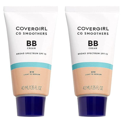 COVERGIRL Smoothers Lightweight Bb Cream With Spf 15, 810 Light To Medium Skin Tones, 2 Count