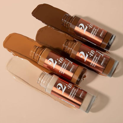 Absolute New York 2-in1 Foundation + Concealer (Neutral Shell, 1.41 fl oz pack of 1)