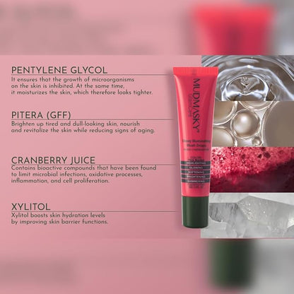 MUDMASKY GlamCare Illuminating Blush Drops - Pink Martini 15milliliter/0.5ounce - Long-lasting Natural Glow & Plumping Cheekbones - Perfect Gifts for Women - Beauty Blush & Make Up for Radiant Skin