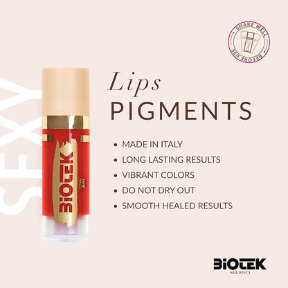 Biotek Lip Pigment for Permanent Makeup - Red Color for Lip - Made in Italy - Sexy 0,61 fl.oz.