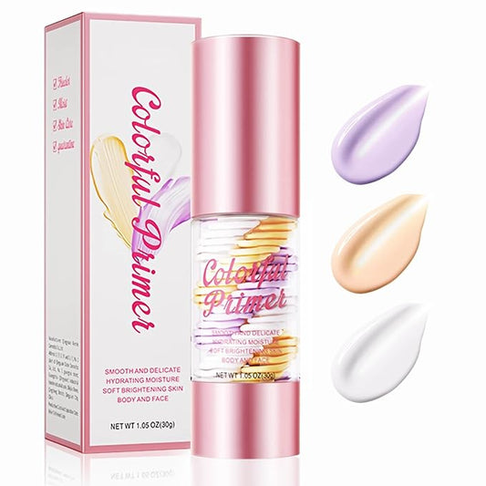 3 In 1 Hydrating Makeup Primer, Primer for Face Before Makeup, Transparent Makeup Base Face Moisturizing Isolation Cream for Oil Control & Smoothing Skin Tone, Radiance Skin