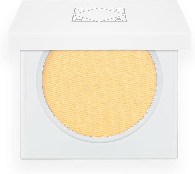 OFRA Pressed Banana Powder | Brightening & Color-Correcting Banana Setting Powder for a Flawless Makeup Finish | Matte Finish for Shine Control | Ideal for All Skin Tones | 7g