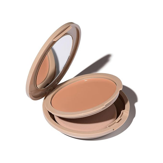 Foundation by No Makeup Makeup | Conceal & Correct with Long-Lasting, Buildable Formula & Lightweight Soft Finish | Cruelty-Free, Vegan, Fragrance-Free | Almond