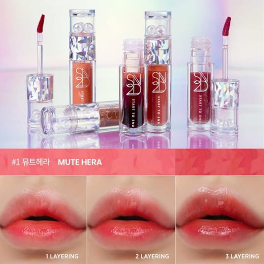 Endluster Tint Water Tint | Long-Lasting Moisture Lips Stain, Vivid Color Lip Tint, High Pigment Color, Coated with Argan Oil