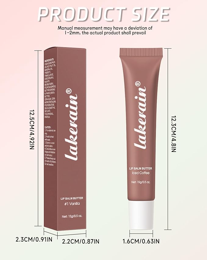 Hydrating Tint Summer Lip Butter Balm-3 Color Mint Clear Sheer Beige Brown Pink Sugar Glossy Lip Gloss,Moisturizing Non-Sticky Jelly Lip Moisturizer,Glow Reviver Lip Care Oil,Gift for Women Girl-Set E