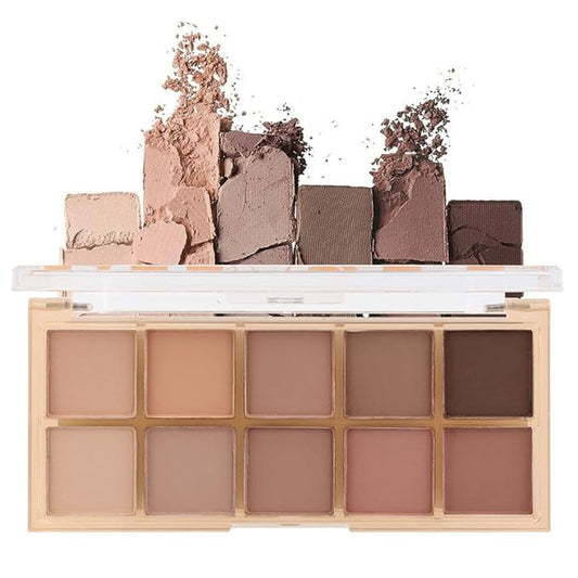 10 Colors Nude Pink Matte Eyeshadow Palette,Highly Pigmented Neutral Nude Eye Shadow Palette,Ultra-Blendable,Long Lasting Waterproof Travel Size Makeup Pallete,Vegan,Cruelty -free