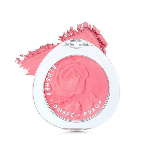 MAEPEOR Embossed Blush 8 Colors Lightweight Natural Look Matte Face Blush Long-Lasting Highly Pigmented Powder Blusher (Color 04)