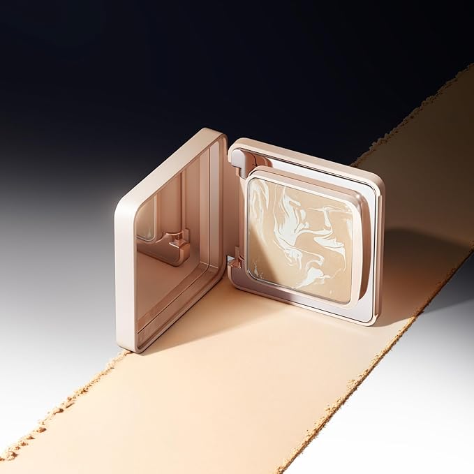 Black Magnet Soft Focus Powder, Waterproof Translucent Pressed Setting Powder, 24H Longlasting Talc-Free Face Powder, Oil Control Compact Makeup,04 Warm Ivory For Dry&Com Skin, 0.28Oz