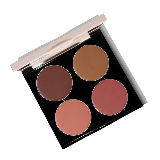 FITGLOW Beauty - Ceremide Cream Lip + Cheek Palette | Vegan, Woman-Owned Clean Beauty (Buffed Glow)