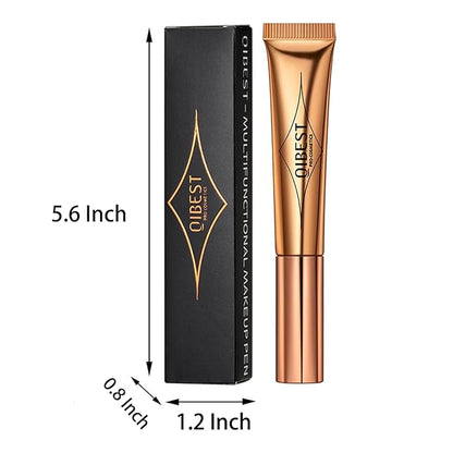MEICOLY Liquid Highlighter Beauty Wand,Highlight Stick with Cushion Applicator,Lightweight Super Silky Cream Face Illuminator Highlight Stick,05 Rose Gold