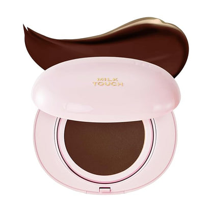 milktouch Cushion Foundation, 24H Flawless Skin, Radiant Shine, No Oxidation, Long-Lasting, Non-Creasing, 60% Hydrating Skincare Infused Korean Foundation, Valentines Gifts (50C Chocolate)