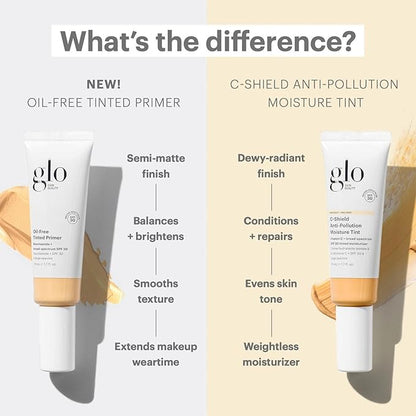 Glo Skin Beauty Oil-Free Tinted Primer SPF 30, (Light Medium), 1.7 oz - Mineral Makeup for Face, 4-in-1 Foundation Primer, Sheer Coverage, Skincare & Sunscreen With Broad Spectrum UVA/UVB Protection