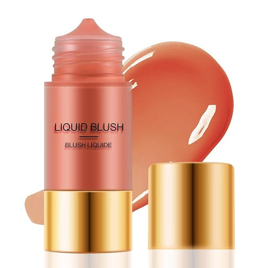 Boobeen Liquid Blush Stick for Cheeks Velvet Cream Blush Makeup, Blendable Blush Color, Matte Soft Creamy Face, Lightweight Natural Dewy Finish