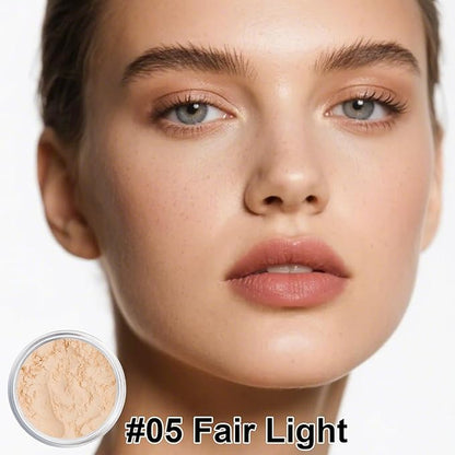 Sunscreen Mineral Powder Foundation, SPF 35, Talc-Free, Loose Powder Foundation, Buildable Lightweight Coverage, for Matte Base Makeup (#05 Fair Light Foundation Makeup)