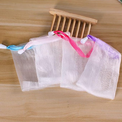 10PCS colorful Foaming Mesh Bags,Portable Soap Saver Bags Hangable Net Soap Pouches, Nylon Drawstring Bags Shower Foaming Mesh Face Cleansing Tool,Soaps,Beauty and Personal Care,Cleansers,Skin Care
