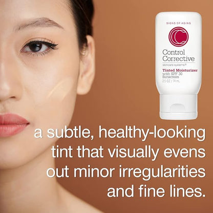CONTROL CORRECTIVE Tinted Moisturizer with SPF30 & Lactic-C Firming Cream, Anti Aging, Brighten & Smooth