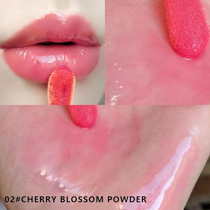 Lip Oil Pack- 5 Colors Tinted Lip Glow Oil Set Plumping Lip Oil Hydrating Transparent Moisturizing Lip Gloss Kit Gift for Girl Women Lip Makeup Care