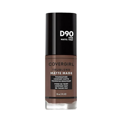 Covergirl Trublend Matte Made Liquid Foundation, D90 Espresso, 1.014 Fl Oz