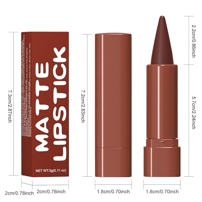 Sculpting Matte Lip Liner pencil,Gradient Matte Lipstick Crayon,Smooth Creamy Texture lip Pencil, Waterproof Smudge Proof Lipstick Pencil,Highly Pigmented Lip Makeup,Vegan Beauty.05#+08#