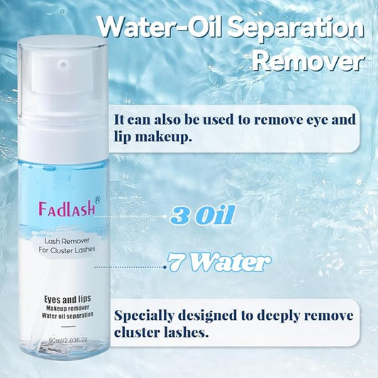 Eyelash Extension Remover 10g Lash Extension Remover Dissolves Powerful and 60ML Eyelash Extension Remover Gentle Soothing Cluster Lash Extension Remover