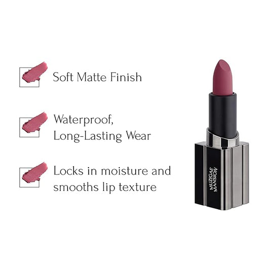 MUZIGAE MANISON City Chic Trio - 07 Hippy | Objet water 01 Signature & 02 Spicy & Moodwear Blur 07 Hippy | K-Beauty Lip Stain Matte Lipstick