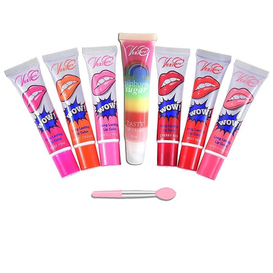 Lip Stain Lip Gloss 6 Colors Tattoo Magic Color Peel Off Mask Tint Long Lasting Waterproof