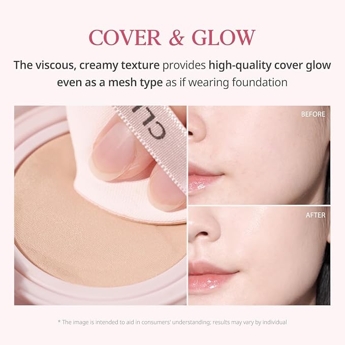 CLIO Kill Cover Mesh Glow Linen Cushion Foundation [2 Refill Included]