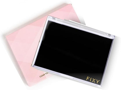 FIXY Small Magnetic Makeup Organizer with Clear Top – Depot, Organize & Declutter Your Makeup–Travel-Friendly Empty Palette for Eyeshadow, Blush & More, Customizable & Portable- 5.7"x4.3"