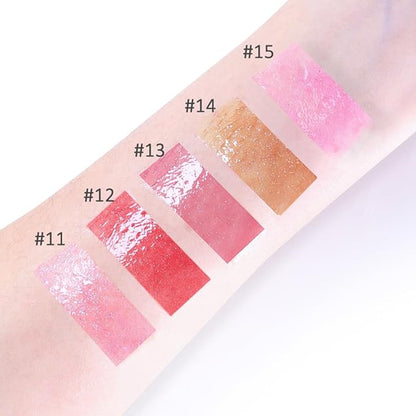 5Pcs Glitter Liquid Lip Gloss Set, Diamond Shimmer Lipstick, Waterproof Shimmer Lip Stain Lip Glaze, High Shine Long Lasting Shiny Lip Color Makeup (Set:Y-03)