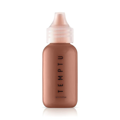 TEMPTU S/B Silicone-Based Airbrush Foundation: Professional Long-Wear Liquid Makeup, Sheer To Full Coverage For A Hydrated, Healthy-Looking Glow & Luminous, Dewy Finish On All Skin Types, 011 Dark Cocoa, 1 Fl Oz