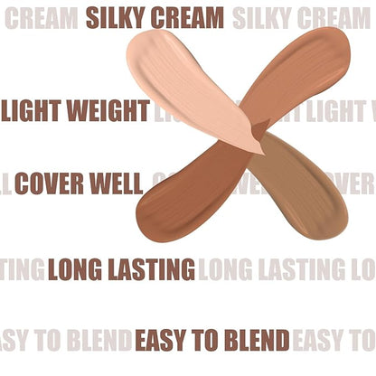 AMIIR Color Correcting Concealer Cream Full Coverage Professional Makeup Palette Flawless Face Contour, Medium to Dark
