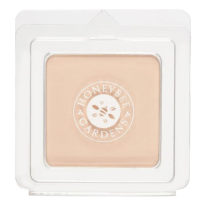 Honeybee Gardens Pressed Mineral Powder Foundation Refill, Geisha, Pale, Cool Shade, Adjustable Coverage, Natural Finish, With Botanical Extracts And Vitamin E, 7.5g