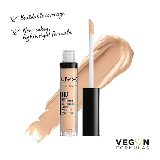 NYX PROFESSIONAL MAKEUP HD Studio Photogenic Concealer Wand, Medium Coverage - Light