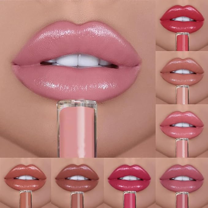 Kayswnag 12 Color Cream Texture Waterproof Lipstick, Lip Gloss Lip Lust Creme Lipgloss Liquid Lipstick,Waterproof Long Lasting Velvet Lip Gloss (12#)