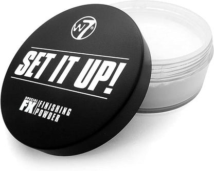 W7 Set It Up Loose Setting Powder - Weightless Translucent Blurring Powder For All Skin Tones - 2 Pack