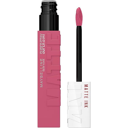 Maybelline Super Stay Matte Ink Liquid Lipstick Makeup, Long Lasting High Impact Color, Up to 16H Wear, Lover, Mauve Neutral, 1 Count, Packaging May Vary