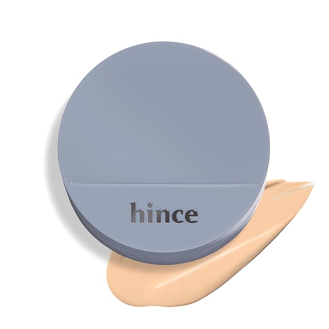 hince Second Skin Mesh Matte Cushion - 12g, Natural Coverage, Semi Matte Finish, Flawless Coverage, 24hr Long Lasting, Korean Cushion Foundation, Blue Cushion (SAND, 23)