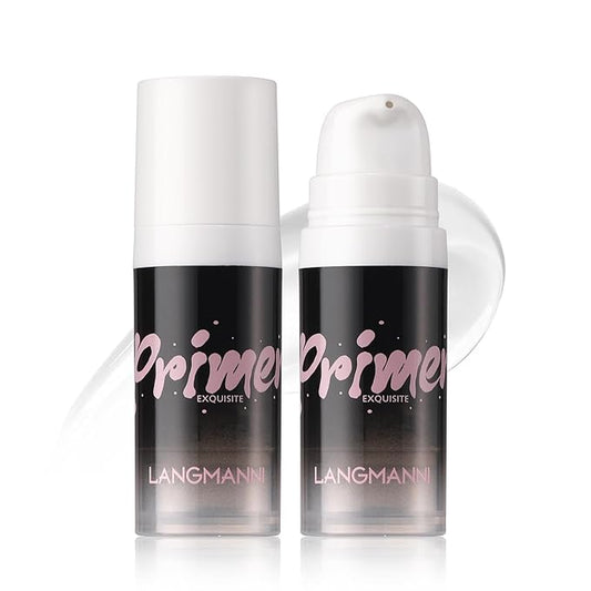 LANGMANNI Matte Grip Face Primer - Transparent Hydrating Primer, Unique Smooth Gel-Based Formula For Longlasting Perfection Face Makeup (0.33 Fl Oz, 2 Pack)