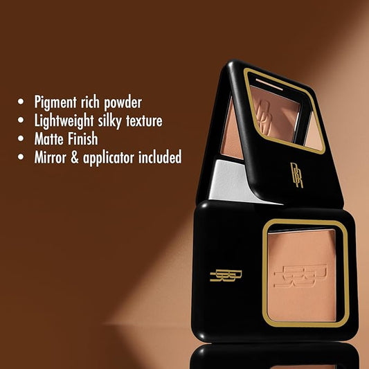 Black Radiance Natural Matte Foundation Powder, Minimizes Shine, Warm Hazelnut