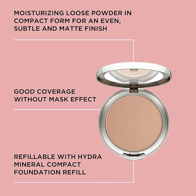 ARTDECO Hydra Mineral Compact Foundation - fresh beige N°70 - Hydrating loose powder compact for a soft matte finish - good coverage without a mask-like effect - refillable - makeup - 0.35 Oz