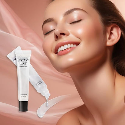 STUDIO LIMITED Instant Fab Crystal Shiny Clear Lip Gloss Long Lasting Ultra Hydrating Plumping Lip Gloss for women girls Value Pack 14ml/ 0.47oz (Clear, 48 Pcs)