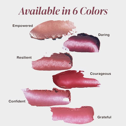 Mineral Fusion NEW Sheer Moisture Lip Tint, Buildable Lip Color, Hydrating Lip Balm with Jojoba Oil, Shea Butter & More, Hydrates & Nourishes, FD&C Dye-Free & Hypoallergenic, Confident, Melon Pink