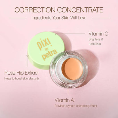 Pixi Beauty Correction Concentrate Duo - Brightening Peach & Awakening Apricot | Under Eye Colour Corrector | Illuminating Concealer | 0.1 Fl Oz Each