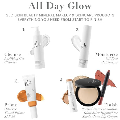 Glo Skin Beauty Pressed Base Powder Foundation Makeup (Cocoa Medium) - Flawless Coverage for a Radiant Natural, Second-Skin Finish