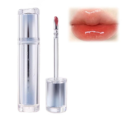 Ice Iron Tinted Lip Tint, Jelly Hydrating Gloss - Moisturizing Nonstick Tinted Lip Oil (#08 Sunrise Tequila)