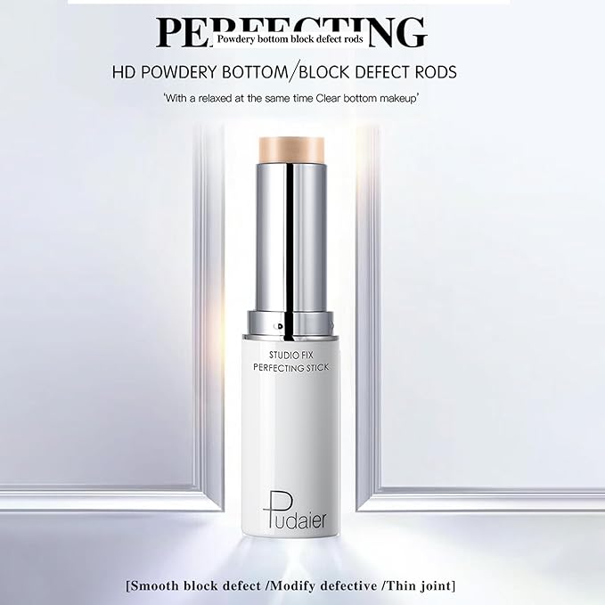 Matte Foundation & Concealer Stick - Multi-use Face Makeup, Full Coverage Complexion, Long Lasting & Waterproof Foundation for Natural & Flawless Makeup